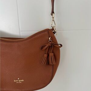 Kate Spade Tan Crossbody Bag with Tassel